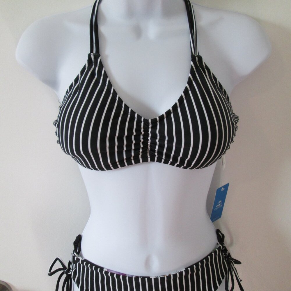 CUPSHE Bikini Set Back Braided Straps with Reversible Bottom Sz S NWT - Picture 8 of 12